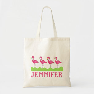 Tote Bag Flamants roses de Flamant rose rose personnalisé S