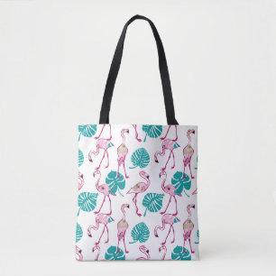 Tote Bag Flamants roses roses
