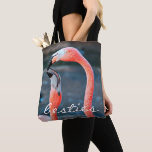 Tote Bag Flamants roses roses Besoins Photo Script Design M