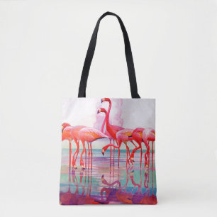 Tote Bag Flamants roses roses par Francis Lee Jaques