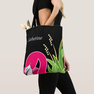 Tote Bag Flamingo Noir