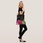 Tote Bag Flamingo Noir (Sur le modèle)