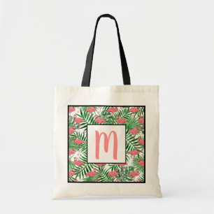 Tote Bag Flamingo Rose Tropical Personnalisé Mignon