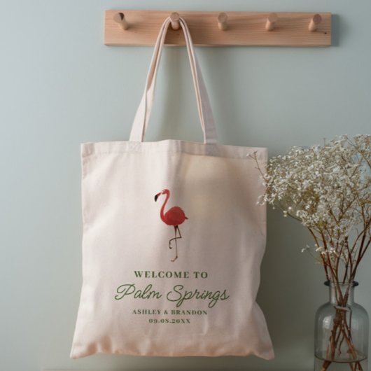 Tote Bag Flamingo Tropics Beach Hotel Wedding Welcome