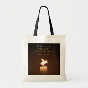 Tote Bag flamme de bougie de cochon volant