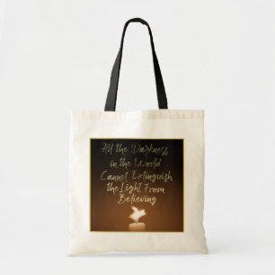 Tote Bag flamme de bougie de cochon volant