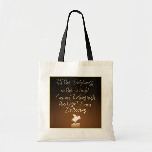Tote Bag flamme de bougie de cochon volant (Devant)