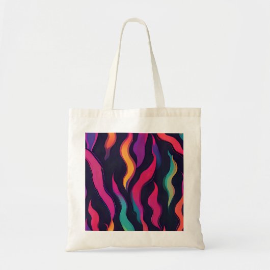 Tote Bag Flamme de feu néon (Devant)
