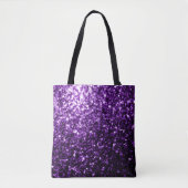 Tote Bag Flamme de parties scintillant foncé violet brillan (Devant)