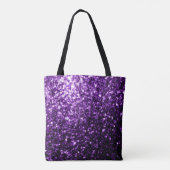 Tote Bag Flamme de parties scintillant foncé violet brillan (Dos)
