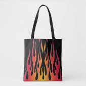 Tote Bag Flammes à tiges rouges (Devant)