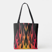 Tote Bag Flammes à tiges rouges (Dos)