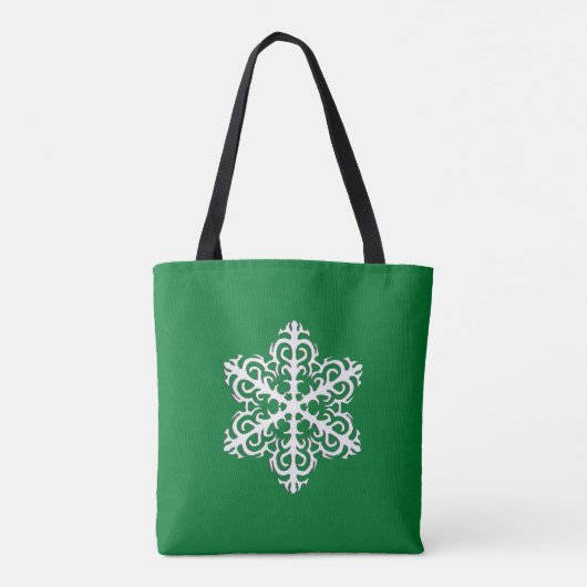 Tote Bag Flammes de neige blanches de 3 jours sur Emerald G (Dos)
