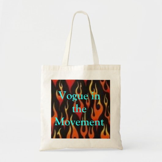 Tote Bag flammes, mode dans le mouvement (Devant)