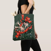 Tote Bag Flapper des années 1920 sous le gui (De près)