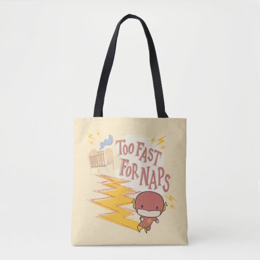 Tote Bag Flash Chibi | Trop Rapide Pour Les Naps (Devant)