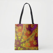 Tote Bag Flashy Vibrant Spiral Fractal Funky Abstrait Art (Devant)