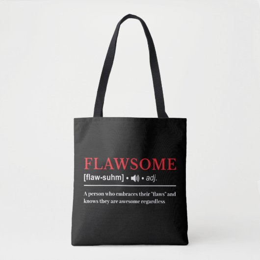 Tote Bag Flawsome - Définition personnalisable (Devant)