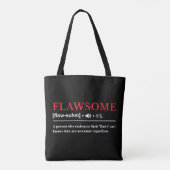 Tote Bag Flawsome - Définition personnalisable (Dos)