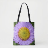 Tote Bag Fleabane violet Daisy Floral (Devant)