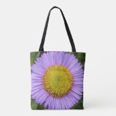 Tote Bag Fleabane violet Daisy Floral (Dos)
