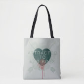 Tote Bag Flèche | "Attiré Aux Mauvais Garçons" Coeur Percé (Devant)