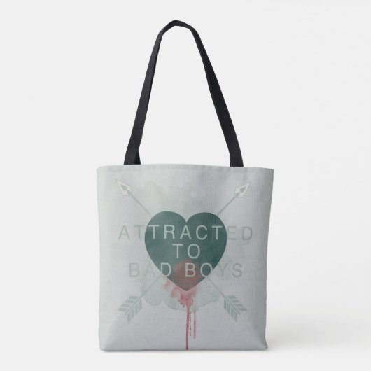Tote Bag Flèche | "Attiré Aux Mauvais Garçons" Coeur Percé (Dos)