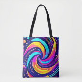 Tote Bag Flèche cosmique colorée (Devant)