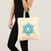 Tote Bag Flèche de neige bleue (Devant (produit))