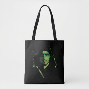 Tote Bag Flèche   Découpe verte avec flèche