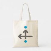 Tote Bag Flèche directionnelle minimaliste moderne géométri (Dos)