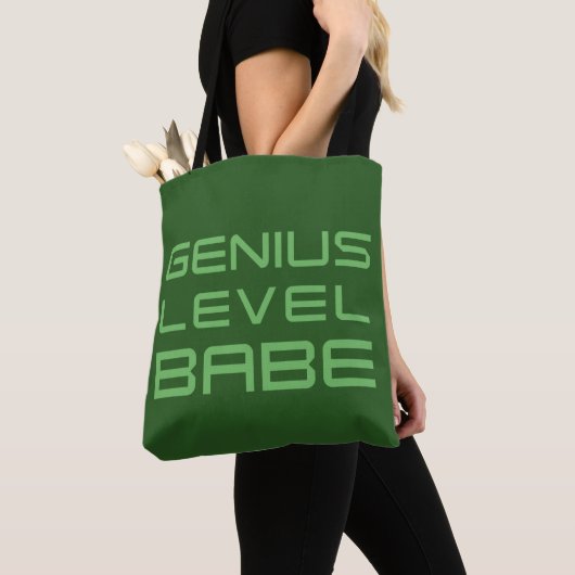 Tote Bag Flèche | Genius Level Babe (De près)