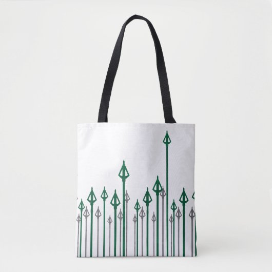 Tote Bag Flèche | Graphique Flèches verticales (Devant)
