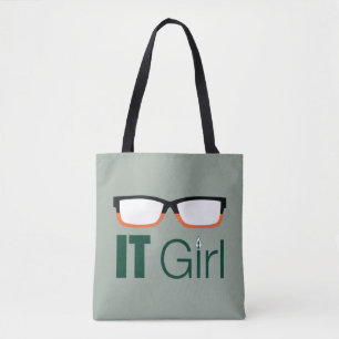 Tote Bag Flèche IL verres de fille graphiques