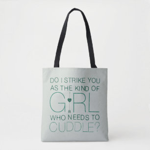 Tote Bag Flèche le genre de fille qui doit caresser ?