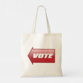 Tote Bag Flèche rouge en gras Signer campagne électorale Vo (Dos)