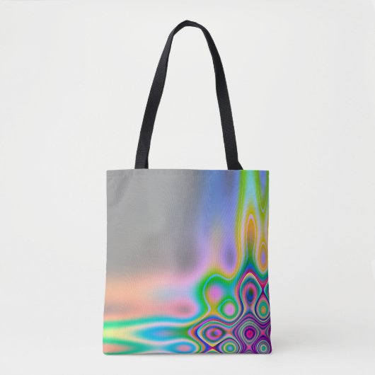 Tote Bag Flèches arc-en-ciel lumineuses (Devant)