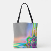 Tote Bag Flèches arc-en-ciel lumineuses (Dos)