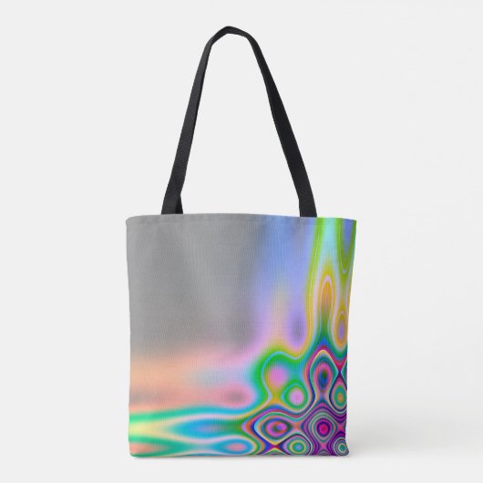 Tote Bag Flèches arc-en-ciel lumineuses (Dos)