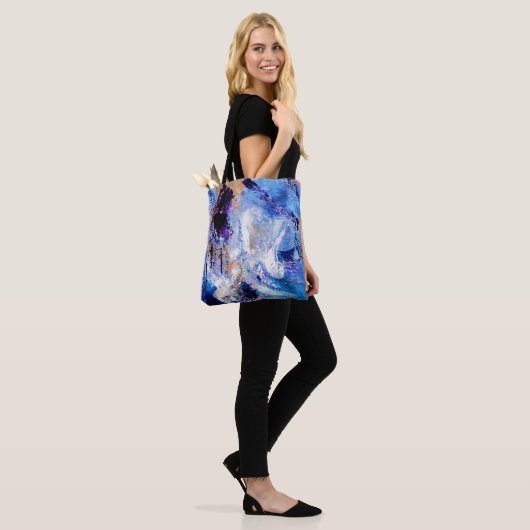 Tote Bag Flèches bleues (Sur le modèle)