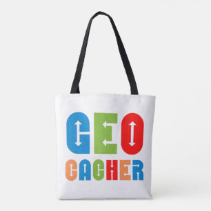 Tote Bag Flèches de géocacher colorées