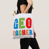 Tote Bag Flèches de géocacher colorées (De près)