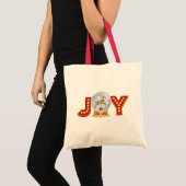 Tote Bag Flèches de neige de Noël (Devant (produit))
