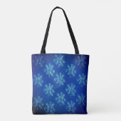 Tote Bag Flèches de neige en cristal bleu (Dos)