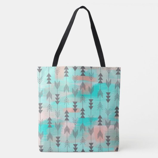 Tote Bag Flèches et aquarelle (Devant)