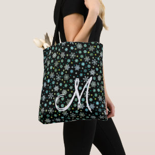 Tote Bag Flèches noires sous diverses formes Monogramme mod