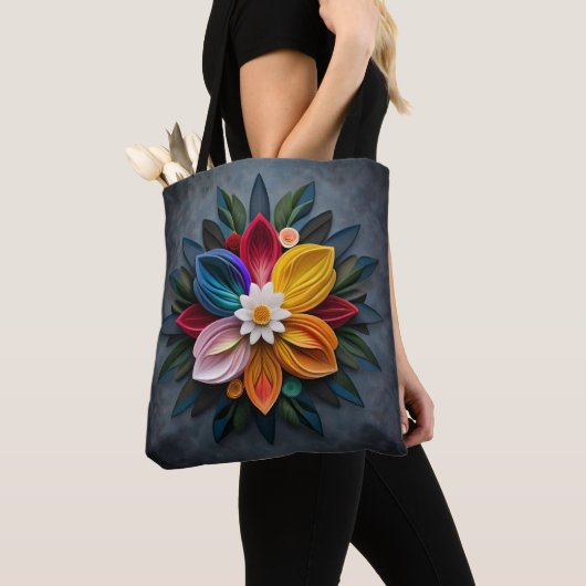 Tote Bag fleur (De près)