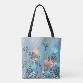 Tote Bag Fleur Abstrait Moderne Tendance (Dos)