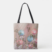 Tote Bag Fleur Abstrait Moderne Tendance (Dos)