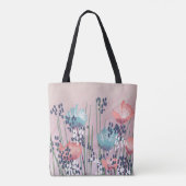 Tote Bag Fleur Abstrait Moderne Tendance (Dos)